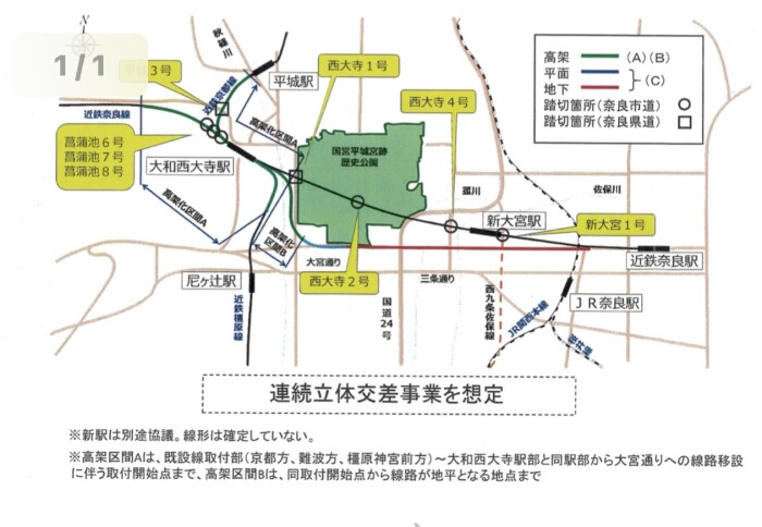 踏切道改良計画